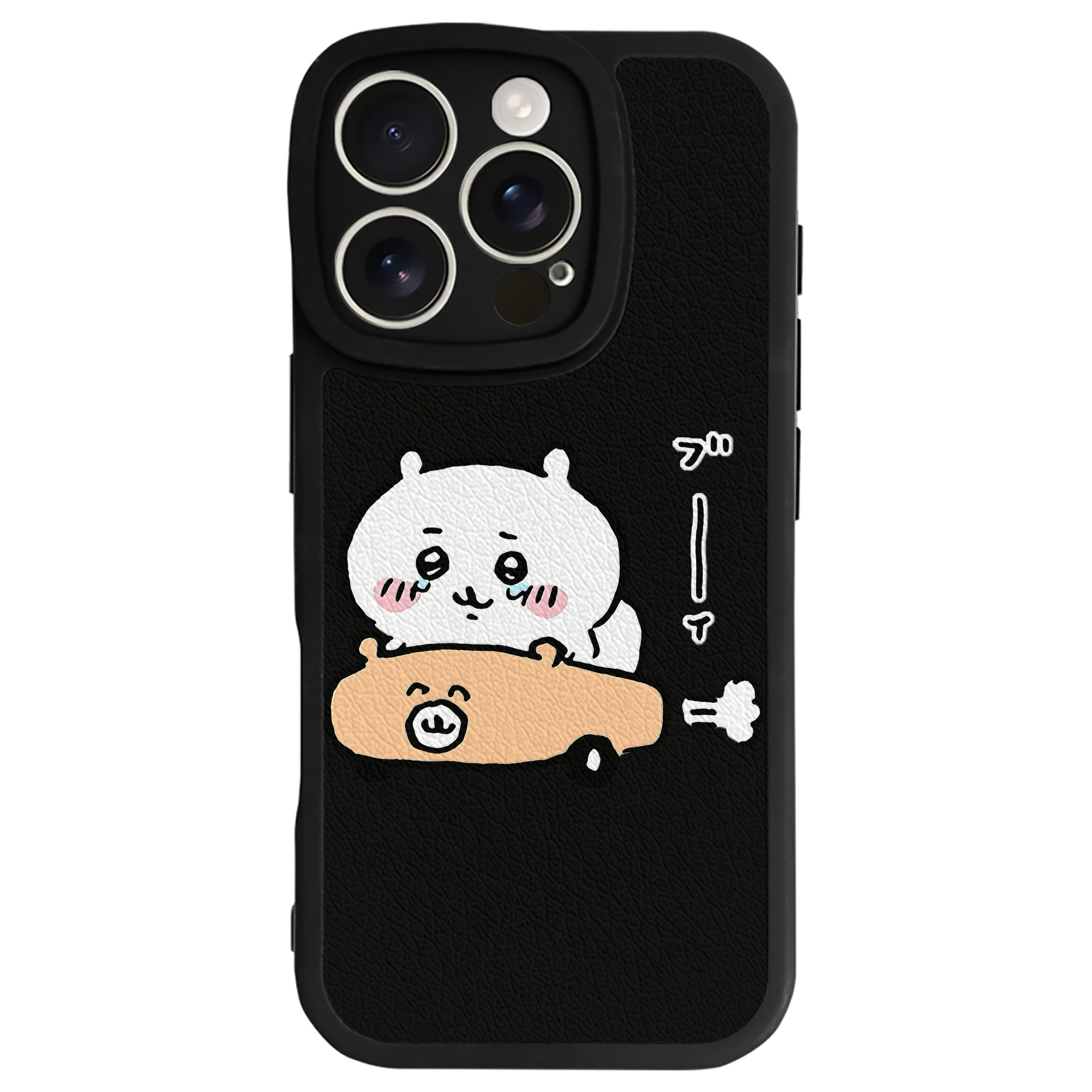 （画像用） ちいかわ ちいかわ Chii-kawa chiikawa 【iPhone 16シリーズ対応】シリコンスマホケース（レザー調） 材質：シリコン